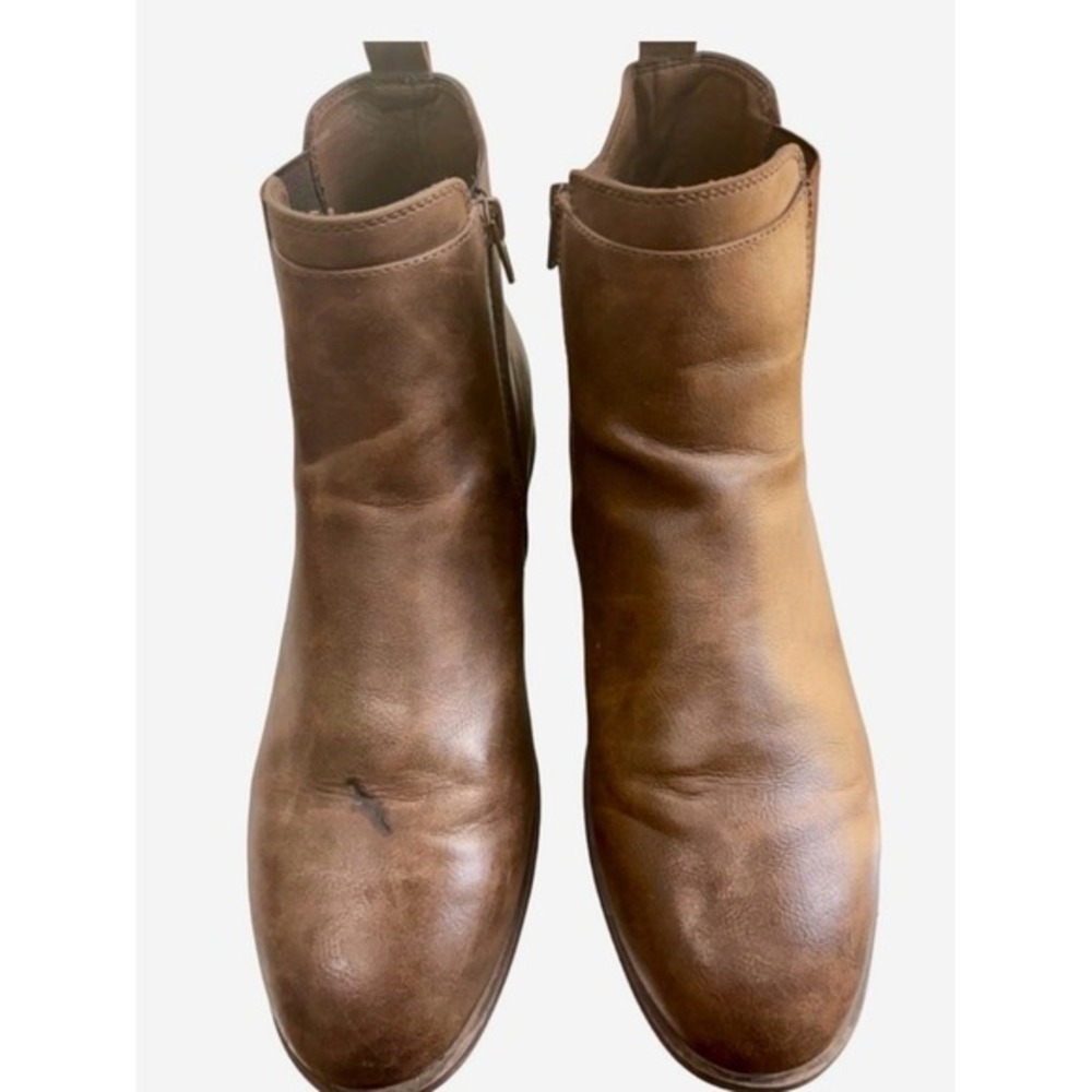 Frye & Co Michael Chelsea Boots Men's 13M Brown Leather Side Zip Ankle Boot